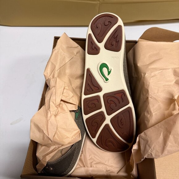 OluKai Nohea Mesh Men's Slip on Shoes Mustang/Lime Peel Size 12 - Picture 3 of 12